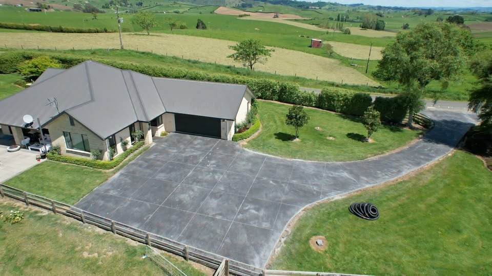 Superior Bobcat work in progress, formed driveway and house pad in the Waikato